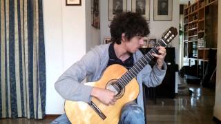 LEO BROUWER estudio sencillo n° 6 etude simple n6 guitar Gabriele audio  video HD [upl. by Ahsauqal857]