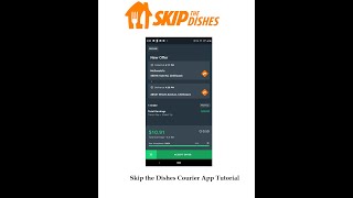 Skip The Dishes Courier App Tutorial  Skip The Dishes Courier App 101 [upl. by Enyrhtac626]