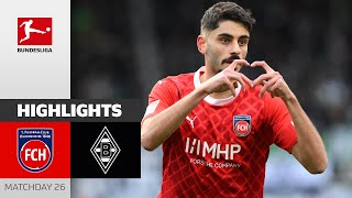 FC Heidenheim  Borussia Mgladbach 11  Highlights  Matchday 26  Bundesliga 202324 [upl. by Eikin]