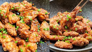 CRISPY SOY GARLIC BUTTER CHICKEN WINGS RECIPE [upl. by Gough340]