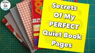 How To Make Quiet Book Pages Stiff  Interfacing amp Batting  Русские Субтитры [upl. by Eimareg]