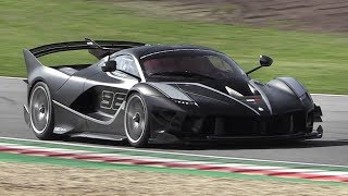 Ferrari FXX K Evo Sound  Start Up Accelerations amp Downshifts at Imola Circuit [upl. by Torr403]