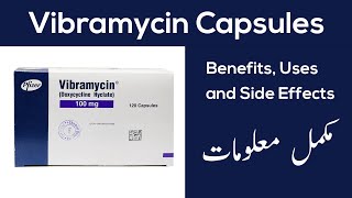 Vibramycin 100mg Capsule  Doxycycline Hyclate  Vibramycin Capsule Uses And Side Effects In Urdu [upl. by Airreis]