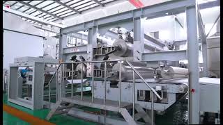 Spunlace production line china [upl. by Neruat]