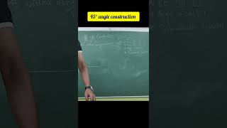 🎯45° angle construction studyhubbyiitians ytshorts construction viralshorts maths [upl. by Gorrian]