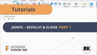 Fusion 360 Joints part 1  Revolut amp Slider [upl. by Merete]