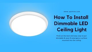 How to Install dimmable led ceiling light [upl. by Dorman114]