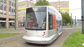 Trams in Dusseldorf Germany  Siemens NF8 [upl. by Ahsikyw]