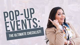 How to Organise Successful PopUp Events  POP UP SHOP amp VENDOR EVENT TIPS [upl. by Utas]