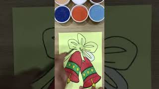 jingle bellsartdrawingsatisfyingrelaxingcoloringrelaxingsandarttrendingshortvideo viralvideo [upl. by Lennahs]