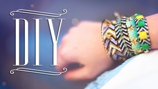 DIY Spiked Chevron Bracelets [upl. by Enom]