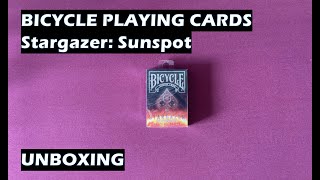 Unboxing Bicycle Stargazer Sunspot Playing Cards [upl. by Egreog668]