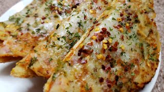 Bread Pizza RecipeChilli Cheese Toast  SujiRawa Bread Uttapam Recipe  Poojas Kitchen [upl. by Gotthelf603]