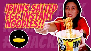 Buy or dont buy Irvins Salted Egg Instant Noodles  SnackPeek [upl. by Ibur]