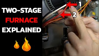 How a Two Stage Gas Furnace Works [upl. by Euqinue]