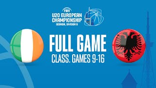 Ireland v Albania  FIBA U20 European Championship 2022  Division B [upl. by Chavez643]