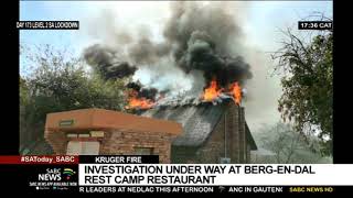 Investigation under way into fire that damaged the BergenDal rest camp in the Kruger National Park [upl. by Osmond]