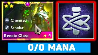 quot Mana  0 quot Renata Glasc 3 Star PERMA RRRR  5 Mutant 40 mana  TFT Set 65 [upl. by Pyle]