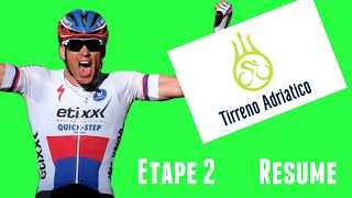 Tirreno Adriatico 2016  Étape 2  Résumé [upl. by Nemsaj]