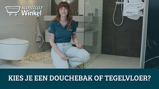 Kies je een douchebak of tegelvloer in inloopdouche [upl. by Kinson]