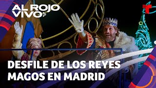 Los Reyes Magos realizan su tradicional cabalgata por las calles de Madrid [upl. by Eilrahs]