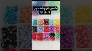 Organising My Beads💙🦋✨ SS Fashion beads bracelet asmr charms trending viral✴️ shortsfeed⭐ [upl. by Nimoynib]