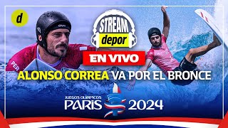 ALONSO CORREA QUEDÓ EN 4TO LUGAR EN SURF DE PARÍS 2024 TRANSMISIÓN Y COMENTARIOS  Olimpiadas [upl. by Dyane]