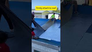 rainproof tape to repair roof [upl. by Alliuqahs]