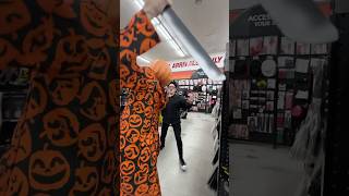 OH NO 😬 😱 WATCH OUT‼️ THAT PUMPKIN GUY IS FOLLOWING YOU🤣🤣 halloweenwithshorts [upl. by Abeh]