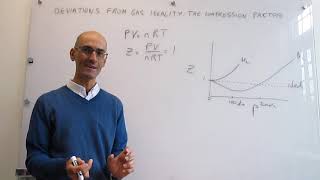 Deviations from gas ideality the compression factor [upl. by Ecerahs]