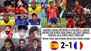 SPAIN Fans and Others React to SPAIN 21 FRANCE  EURO 2024 SEMI FINAL  10072024 [upl. by Yelyac]