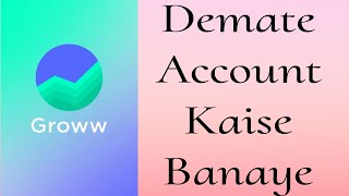 How to Create Demat Account On Groww App  Groww App  Mutual Funds  Stock Market  US Stock Invest [upl. by Nosrej]