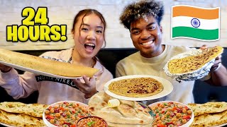 We Ate INDIAN FOOD for 24 HOURS INDIAN FOOD MUKBANG [upl. by Ailuig]