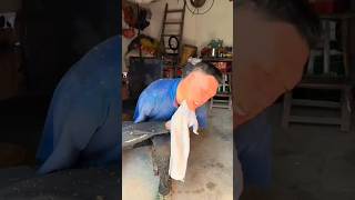 Disabled person doing housework without handsviralvideo youtubeshorts [upl. by Fotinas681]