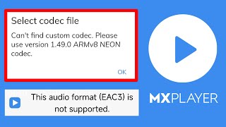 1490 ARMv8 NEON Codec  EAC3 audio not supported Mx Player  custom codec 1490 arm v8 neon [upl. by Ttayh]