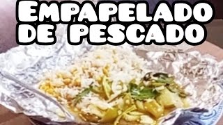 Pescado empapelado🐟de los que e preparado este es el que mas me gusta queda buenísimo👌comida [upl. by Llerrej556]