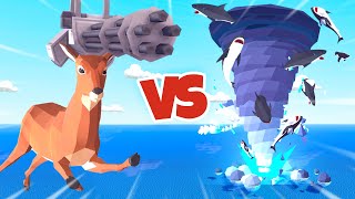 SUPER DEER vs SHARKNADO  Deeeer Simulator Part 10  Pungence [upl. by Sined66]