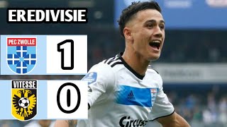 PEC Zwolle vs Vitesse 10 Eredivisie 2024 Breaking News [upl. by Akira543]