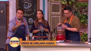 Receta Crema de avellana casera  Cocineros Mexicanos [upl. by Aelrac]