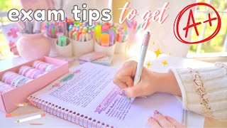 Exam day routine  last minute study tips to get those As ✨💯 [upl. by Asyen]