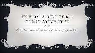 AP Euro Studying for a Cumulative Test Part 2 [upl. by Nhtanhoj]