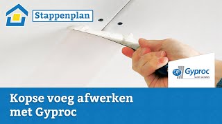 How to Kopse voeg afwerken met Gyproc [upl. by Kariotta332]