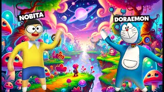 DORAEMON And NOBITA Went To WonderLand In HFF [upl. by Eldnik]