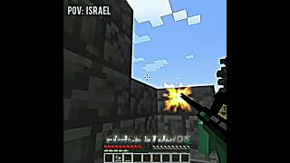 Israels bombs Minecraft  minecraft minecraftedit edit [upl. by Yrolam]