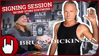 BRUCE DICKINSON  SIGNING SESSION im EMP Store Dortmund [upl. by O'Neill]