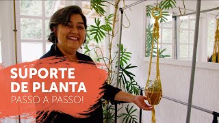 DIY BOLSA DE MACRAME  COMO FAZER TUTORIAL PASSO A PASSO  VIAJ’ARTE TUTORIAIS [upl. by Anaujait340]