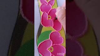 embroidery designs flowers💐🌹drawing flower designs embroidey embroidery bhojpuri music art [upl. by Akla306]