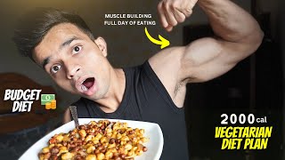 Budget High Protein VEGETARIAN diet For STUDENTS  full day of eating [upl. by Dian575]