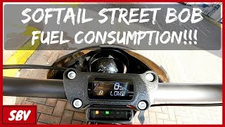 Softail Street Bob Fuel Consumption  Harley Davidson FXBB 2018 [upl. by Clie]