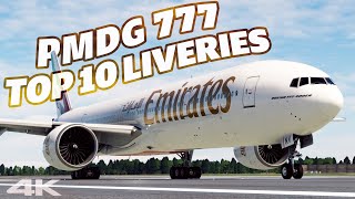 Top 10 Liveries for the PMDG 777 MSFS [upl. by Buroker]